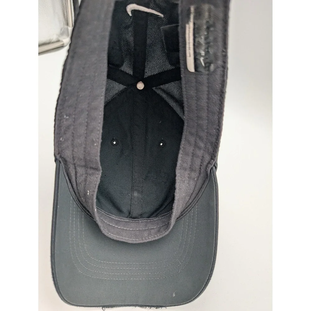 Nike Heritage Adjustable Baseball Cap Dark Gray Distressed Swoosh Hat